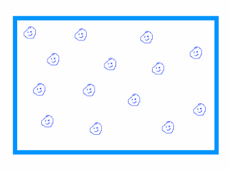 Sketch - homogeneously distributed air