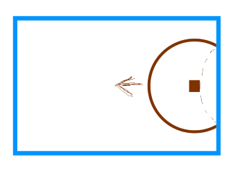 Sketch - speaker sends wave into room